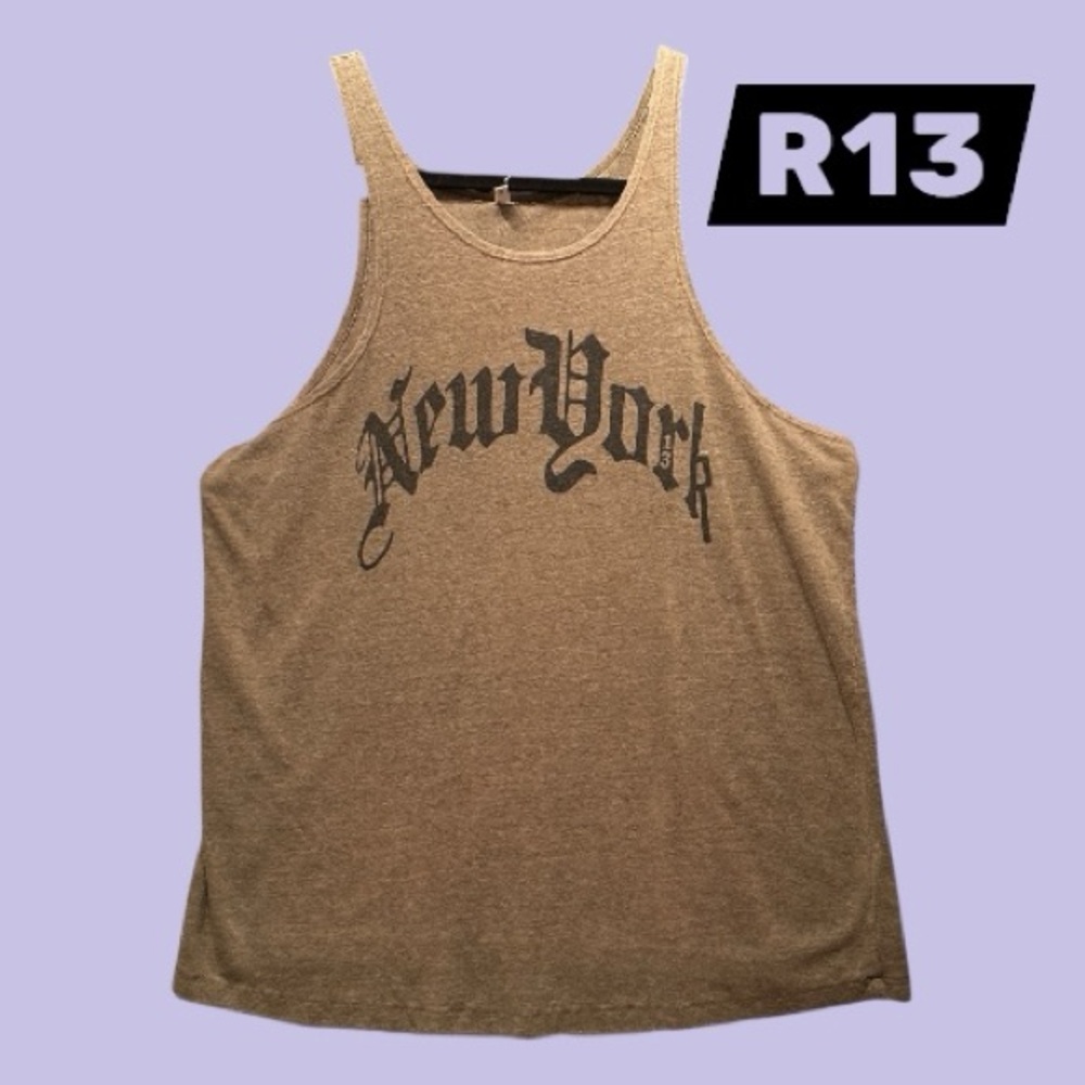 R13 Olive New York Relaxed Tank (SM) (EUC)